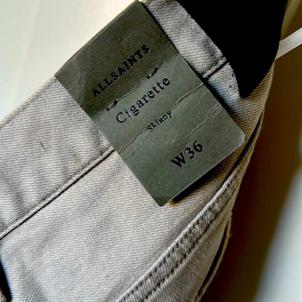 All Saints jeans, NWT, Cigarette style.